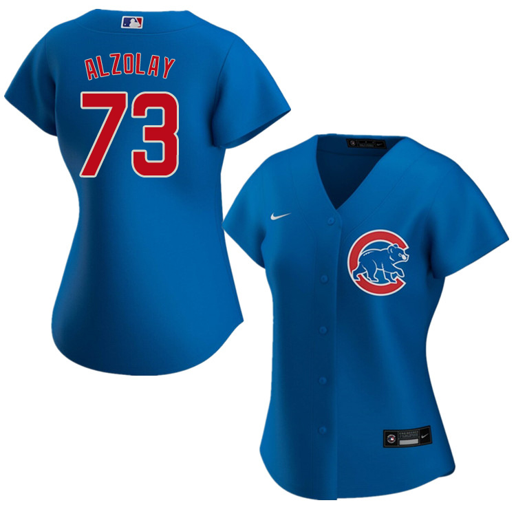 Nike Women #73 Adbert Alzolay Chicago Cubs Baseball Jerseys Sale-Blue